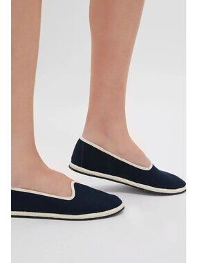 NWOB Vibi Venezia Tuckernuck Portofino Classic Slippers Flat Shoes Black US 9